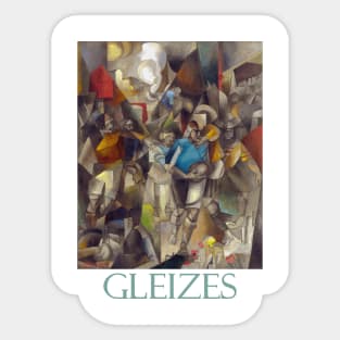 Football Players (1912) by Albert Gleizes Sticker